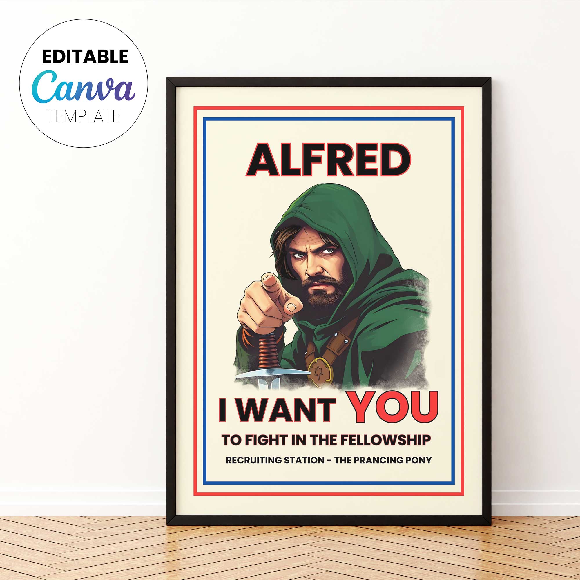 LoTR Editable Poster - Aragorn - Image 4