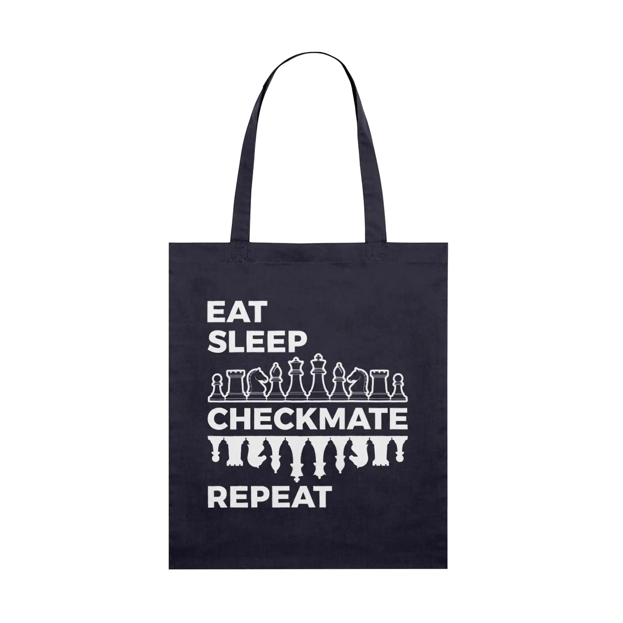 Chess Tote Bag, Eat Sleep Checkmate Repeat - Image 11