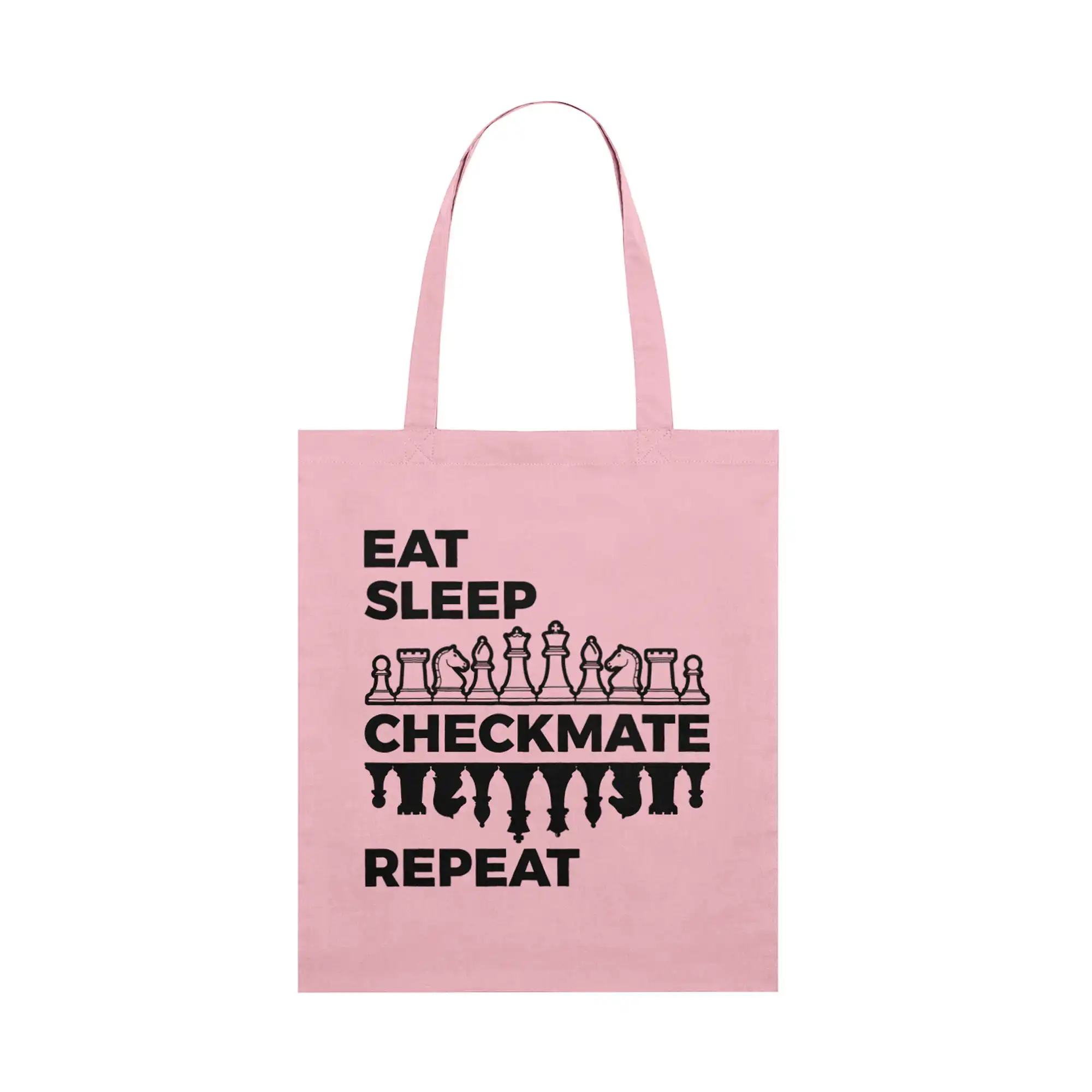 Chess Tote Bag, Eat Sleep Checkmate Repeat - Image 5