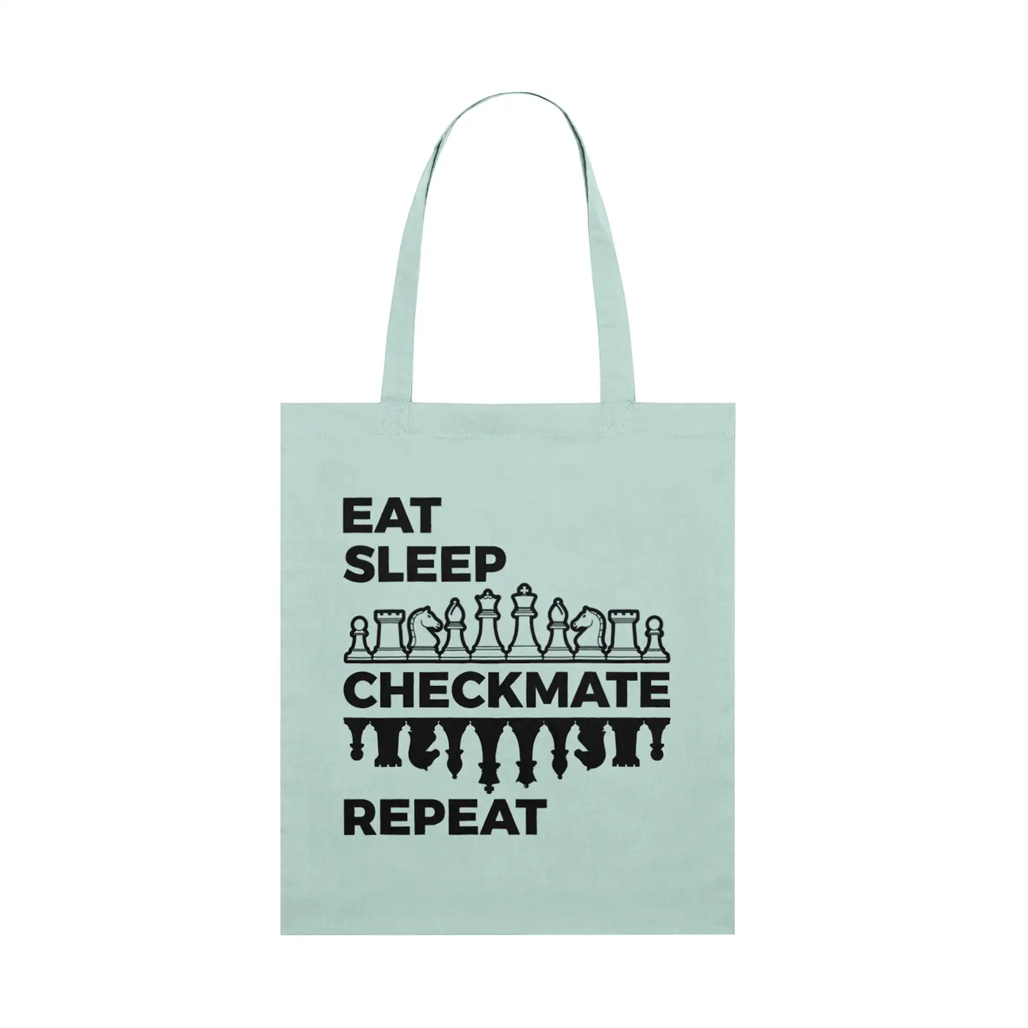 Chess Tote Bag, Eat Sleep Checkmate Repeat - Image 8