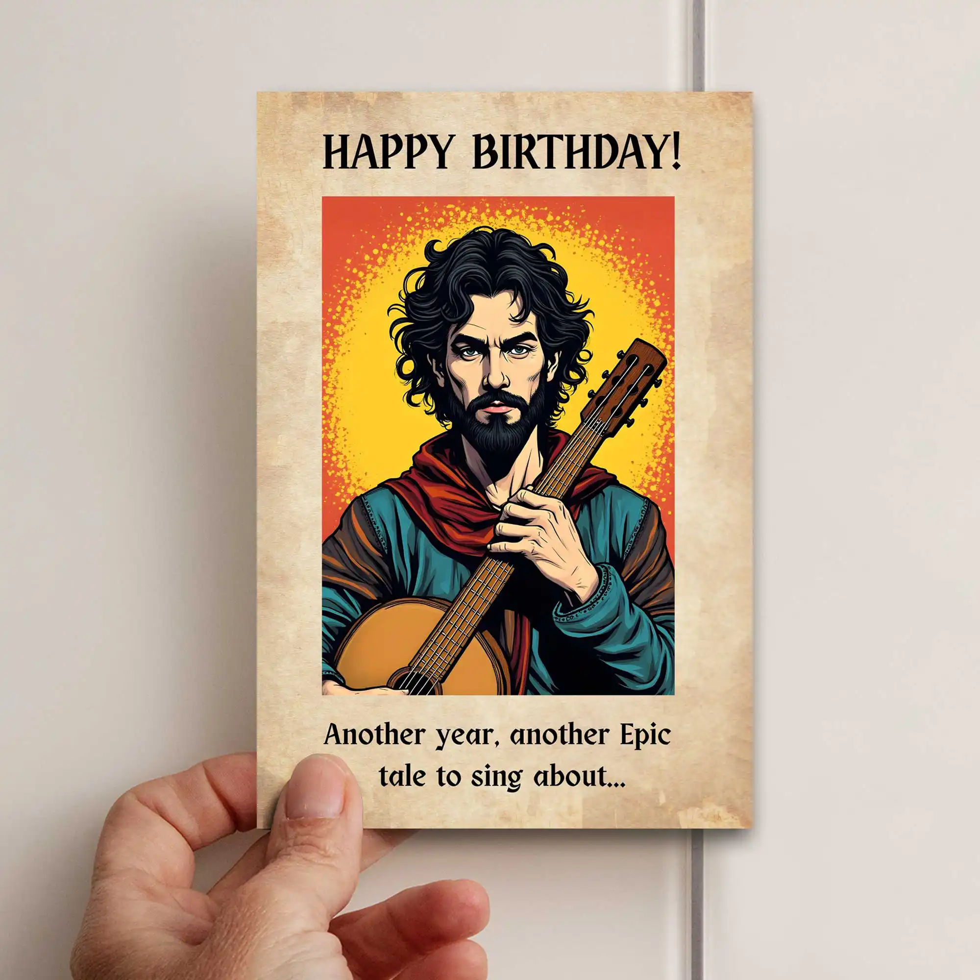 DnD Birthday Card - Bard - Image 2