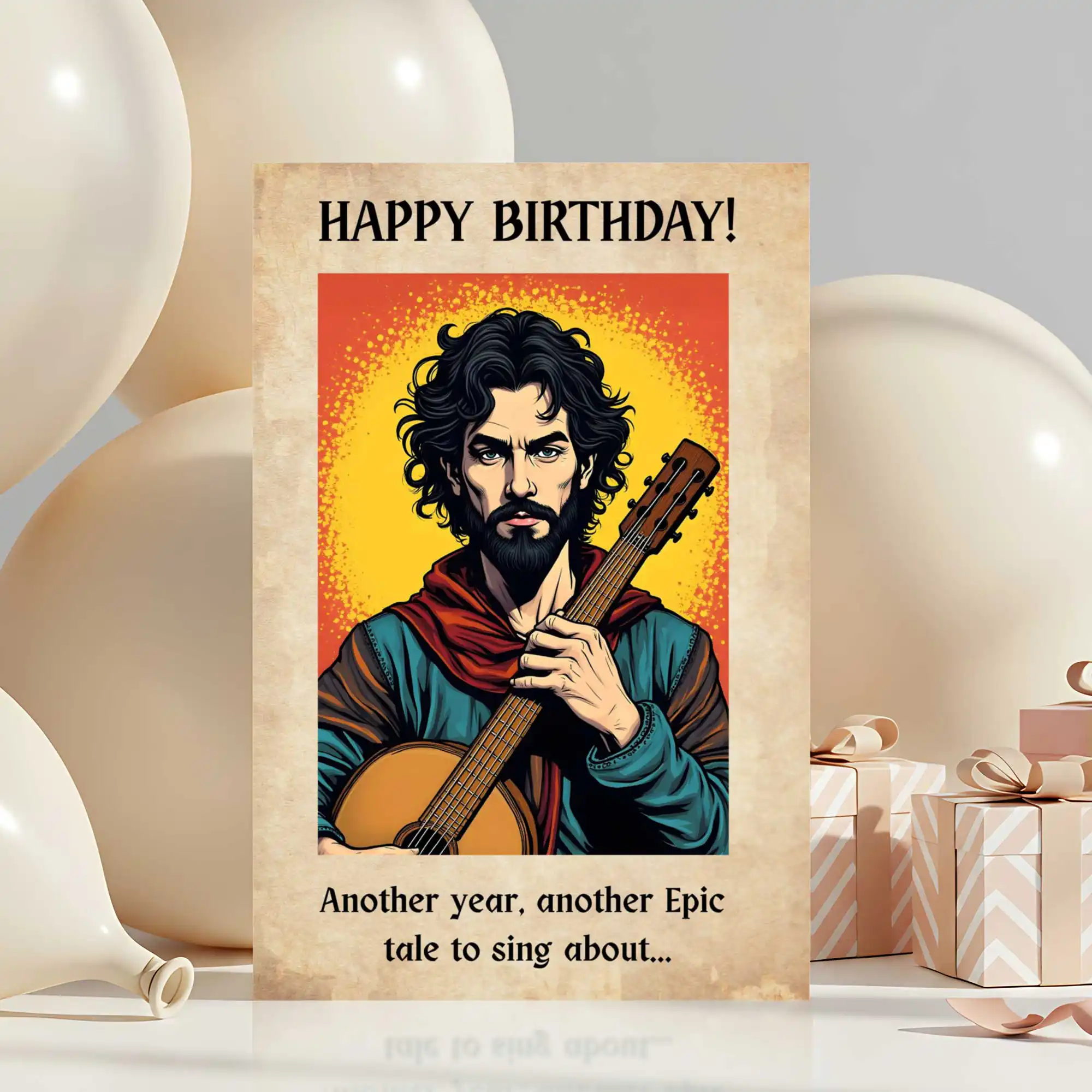 DnD Birthday Card - Bard - Image 3