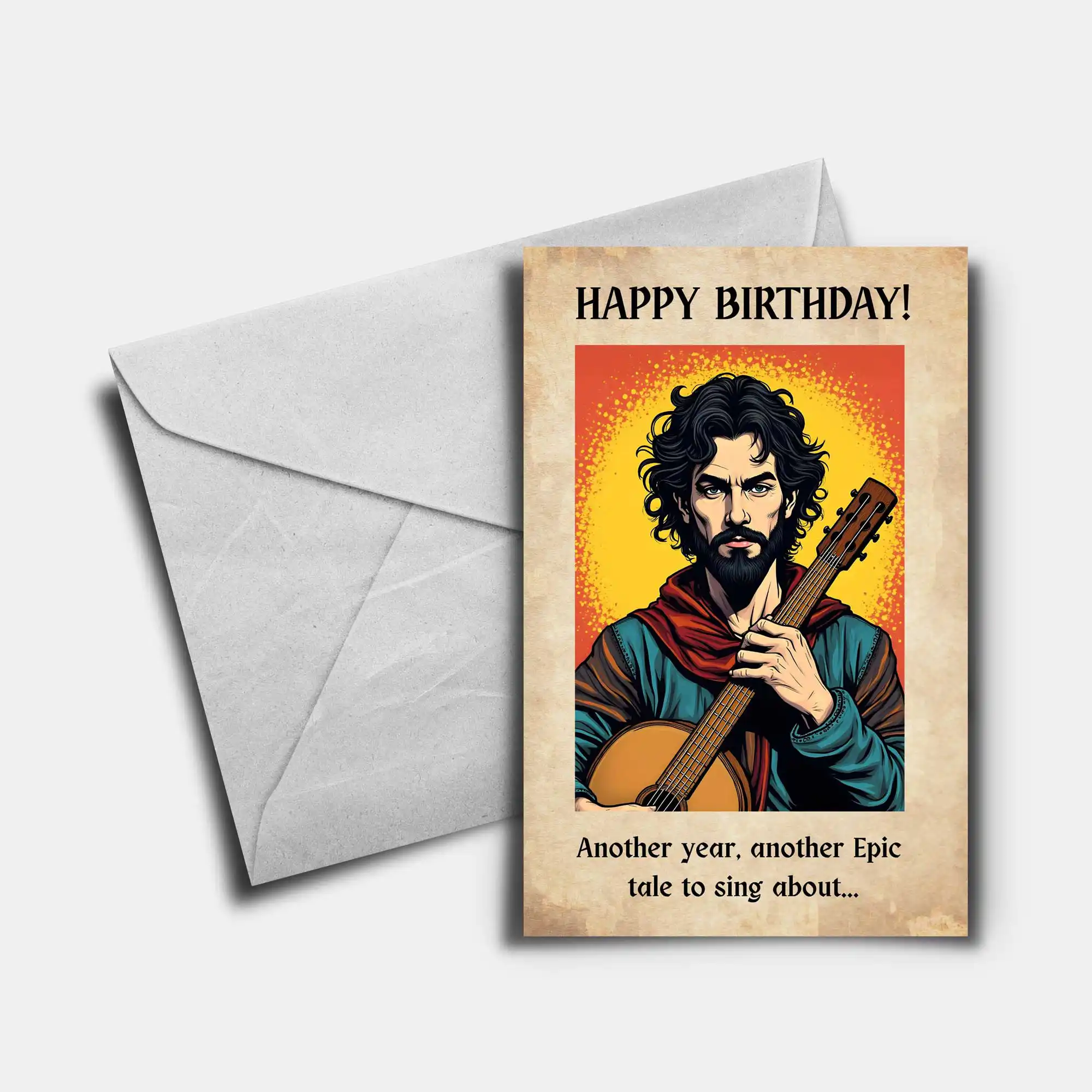 DnD Birthday Card - Bard - Image 4