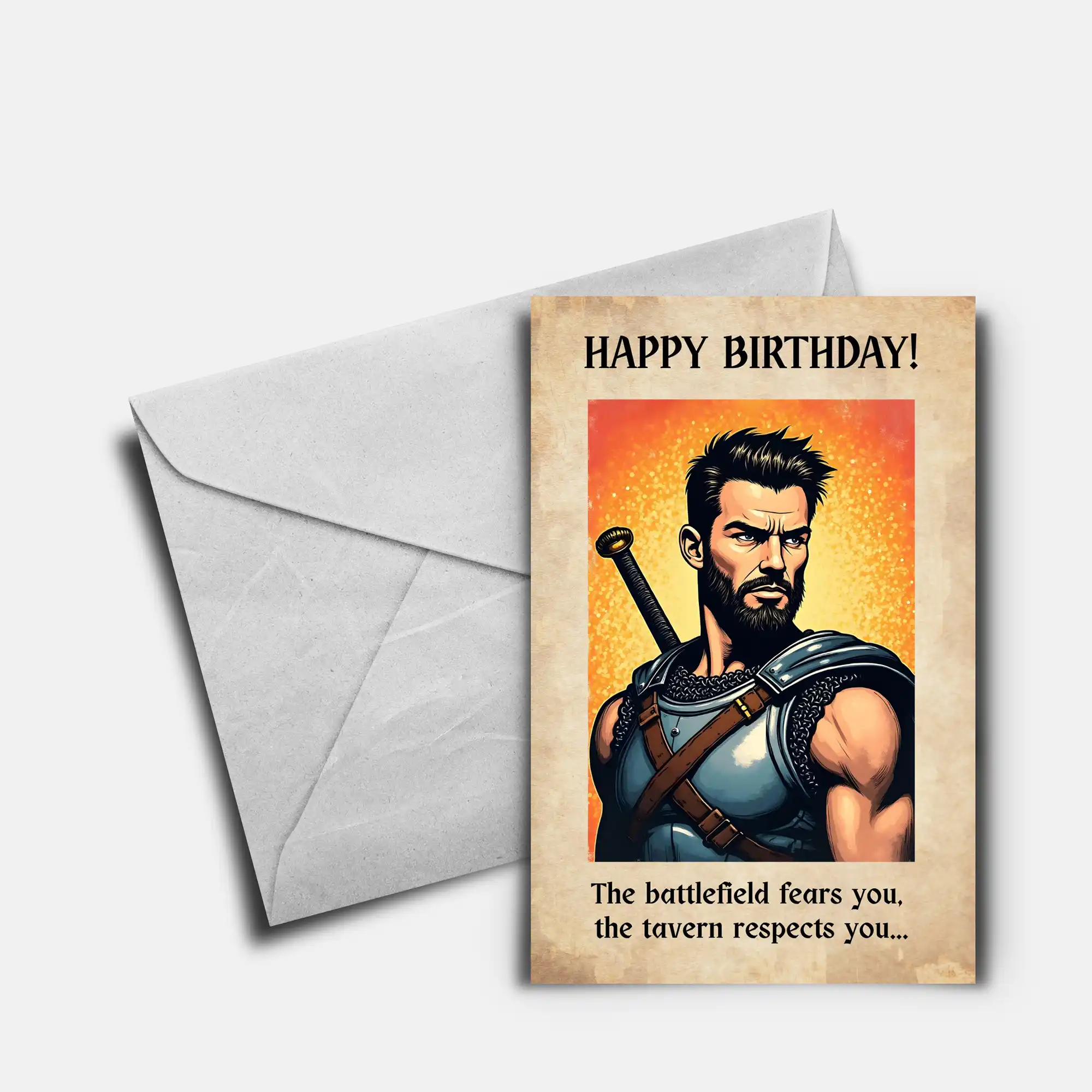 DnD Birthday Card - Fighter - Image 5