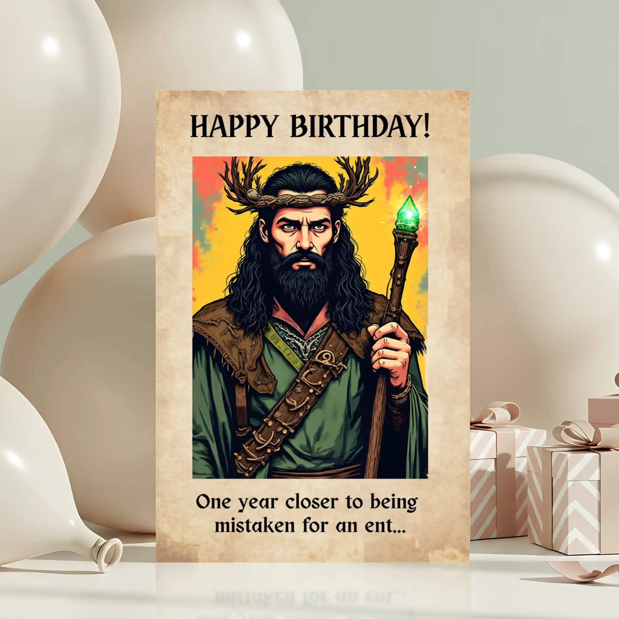 DnD Birthday Card - Druid - Image 2