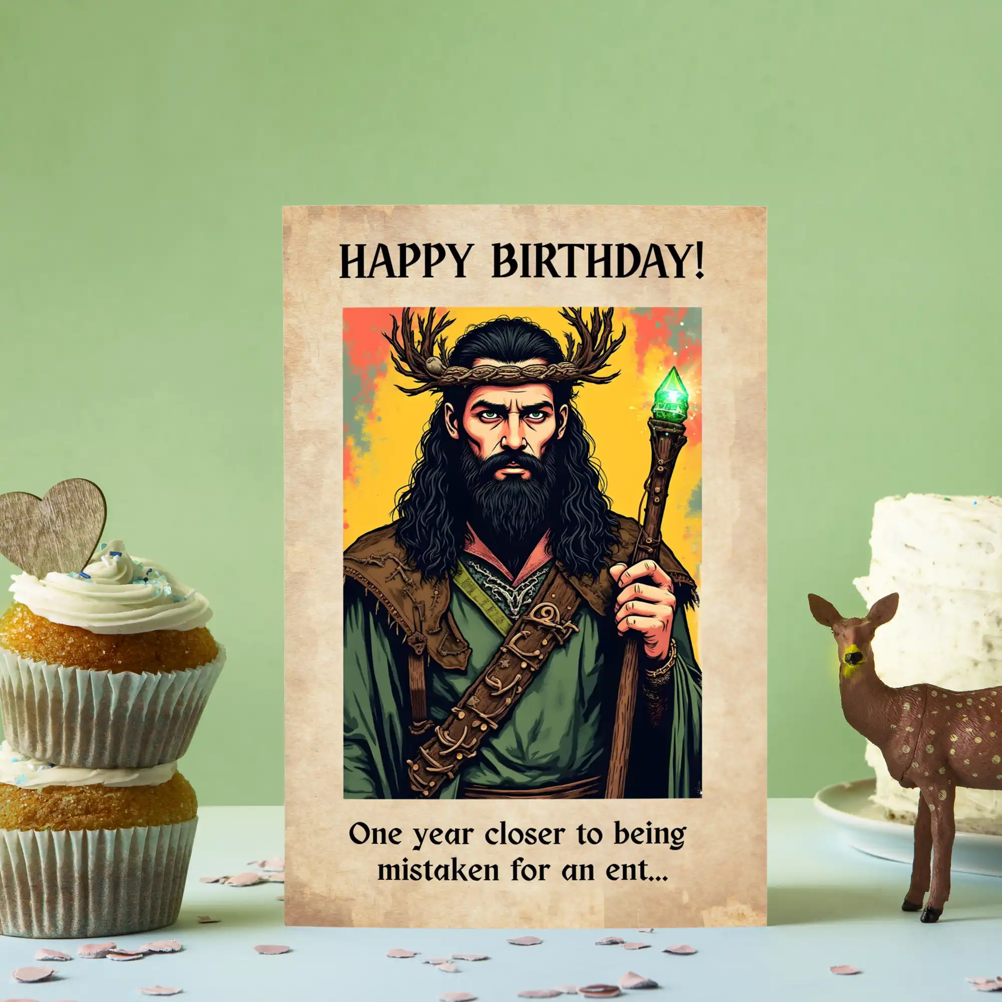 DnD Birthday Card - Druid - Image 3