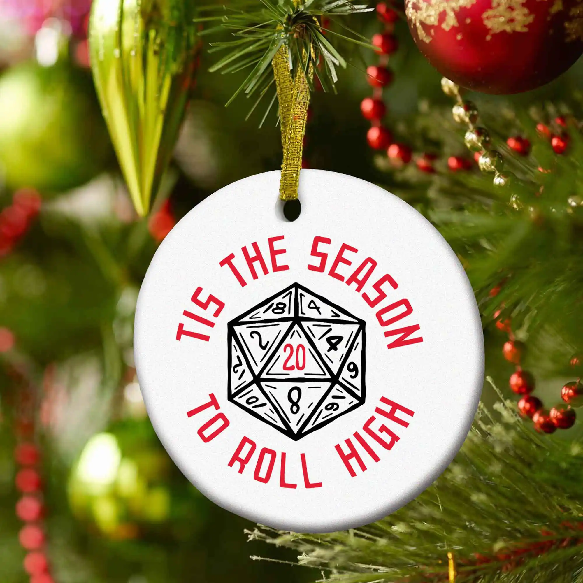 Roll High Dungeons and Dragons Christmas Gift