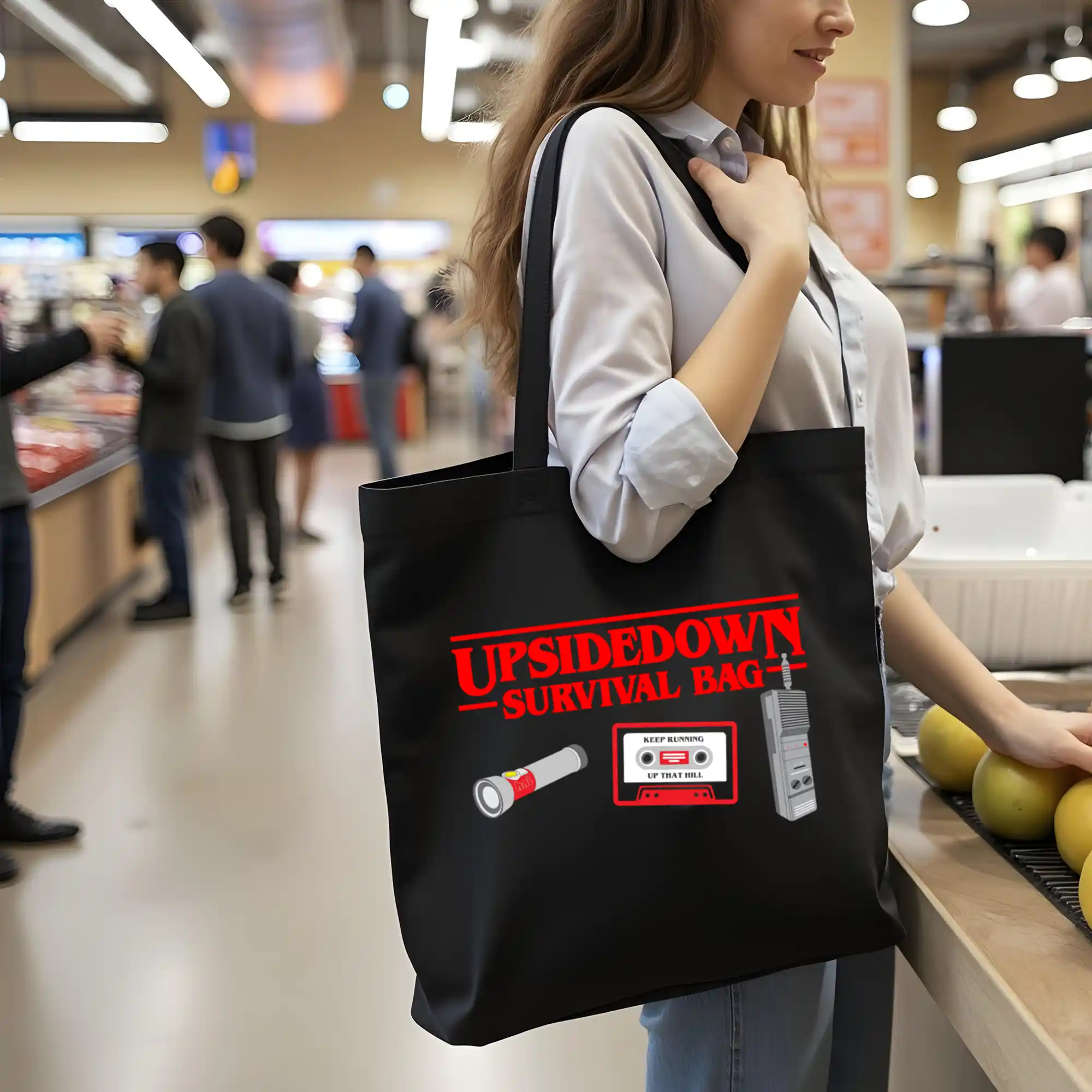 Stranger Things Tote Bag - Upside Down Survival Bag - Image 5